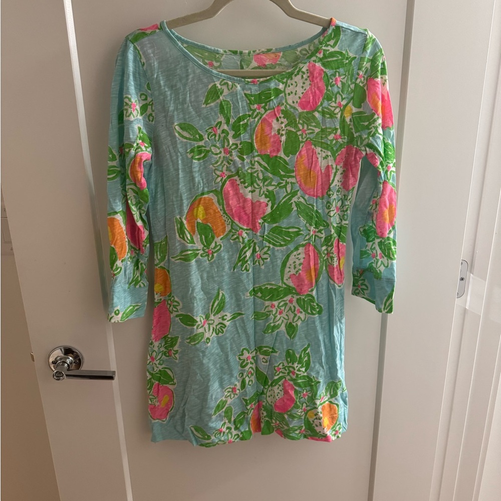 Lilly Pulitzer blue beach cover up